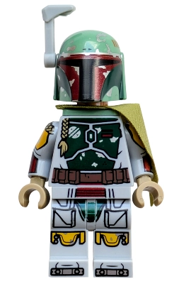 Boba Fett - Olive Green Pauldron, Helmet, Jet Pack, Printed Arms and Legs, Rangefinder